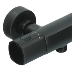 Absolut thermostatische badkraan Absi zwart 15 cm