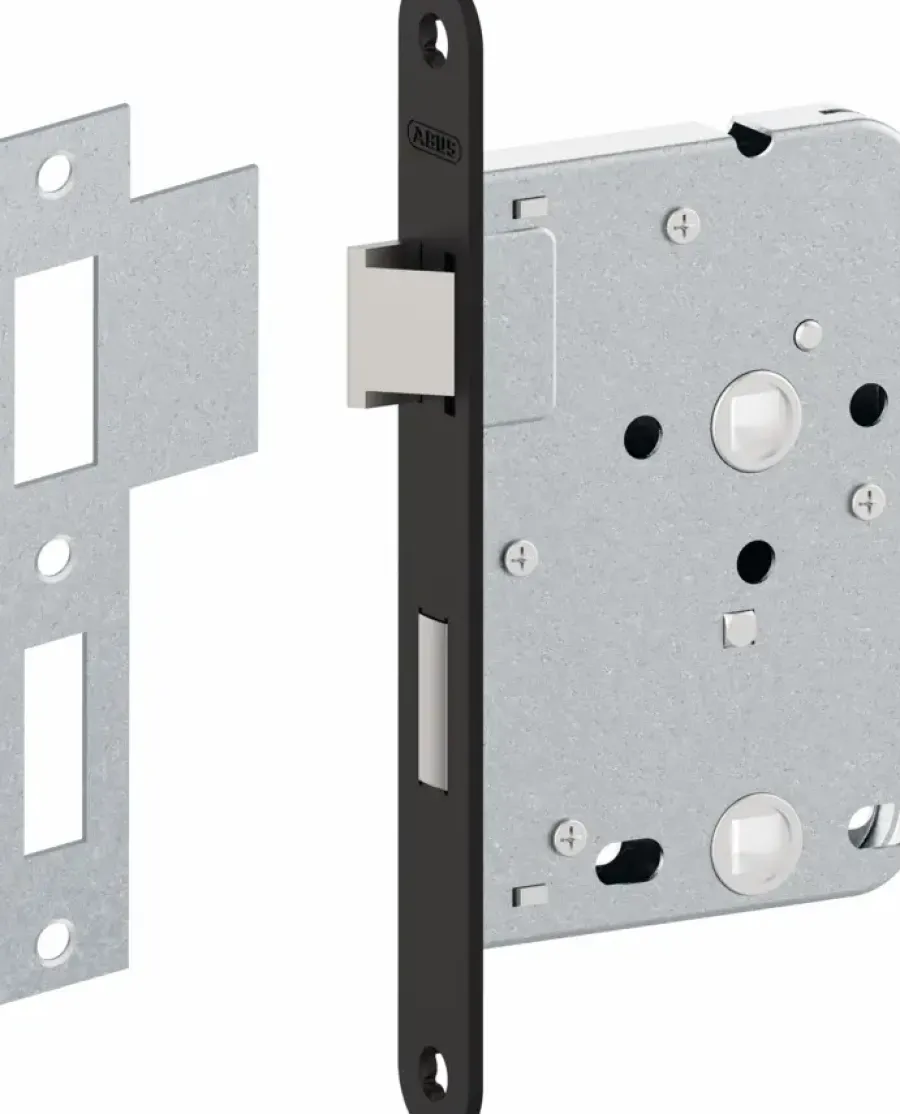 Abus badkamer-/wc-slot voorplaat zwart Discount