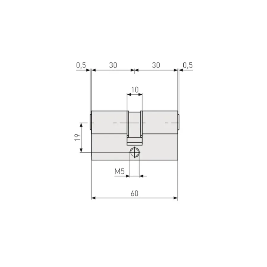 Abus deurcilinder E60NP High Security 30/30 mm Best