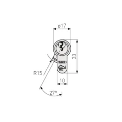 Abus deurcilinder E60NP High Security 30/30 mm twins