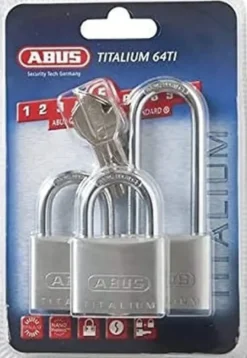 Abus hangslot set Titalium 3 stuks