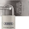 Abus hangslot Titalium met overvalsluiting
