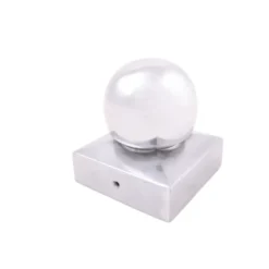 Afdekkap paalbol tuinpaal aluminium 7x7 cm
