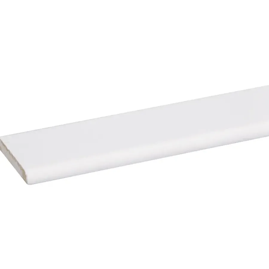 Geen Afdeklijst grenen 6x37 mm wit gegrond lengte 270 cm Sale
