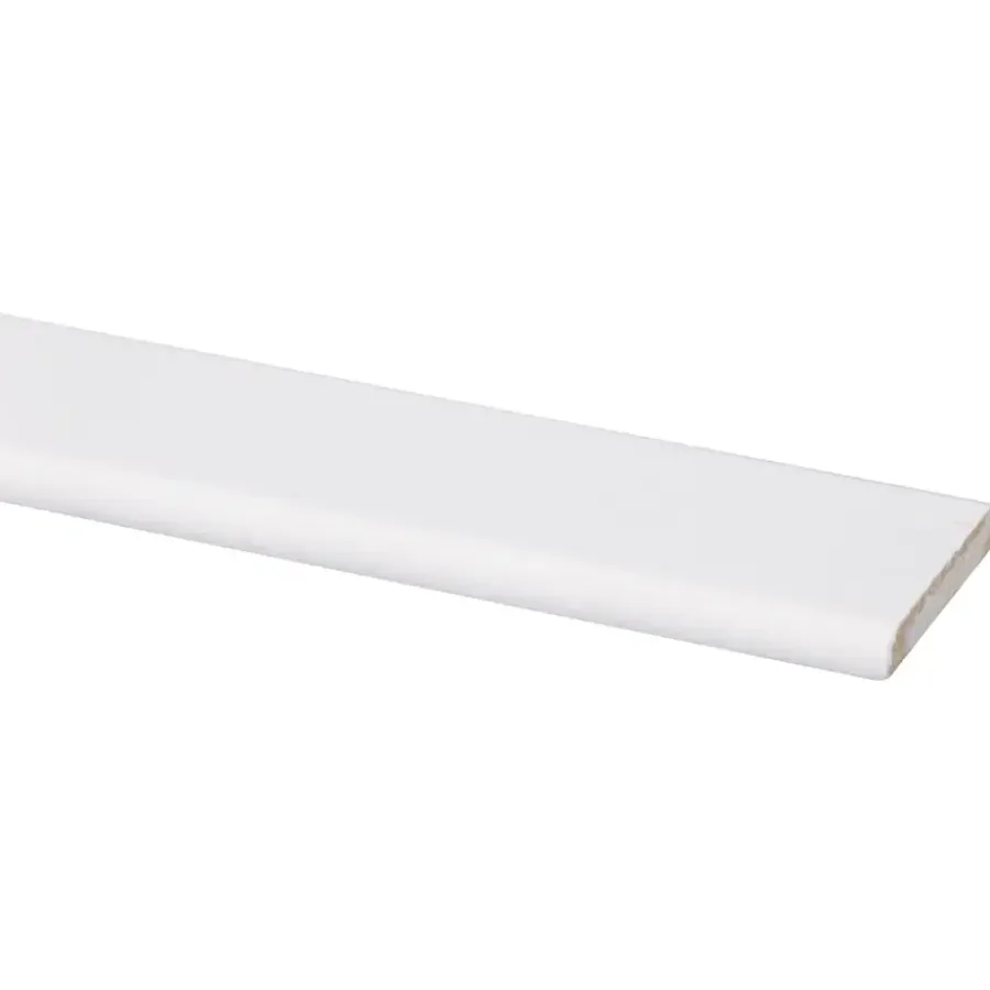 Geen Afdeklijst grenen 6x37 mm wit gegrond lengte 270 cm Sale