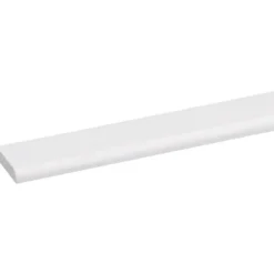 Geen Afdeklijst grenen 5x22 mm wit gegrond lengte 270 cm Hot