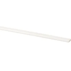 Geen Afdeklijst grenen 4x18 mm wit lengte 270 cm