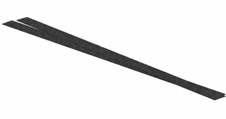 Geen Afplakstrook 60,5x2,8cm Nero Brasil 2 stuks Outlet