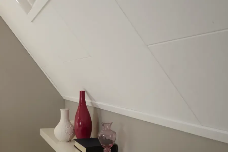 Agnes plafondplaat wit stuc 1200 x 600 x 12 mm 4 stuks New