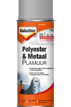 Alabastine polyester en metaal primer grijs 400 ml Hot