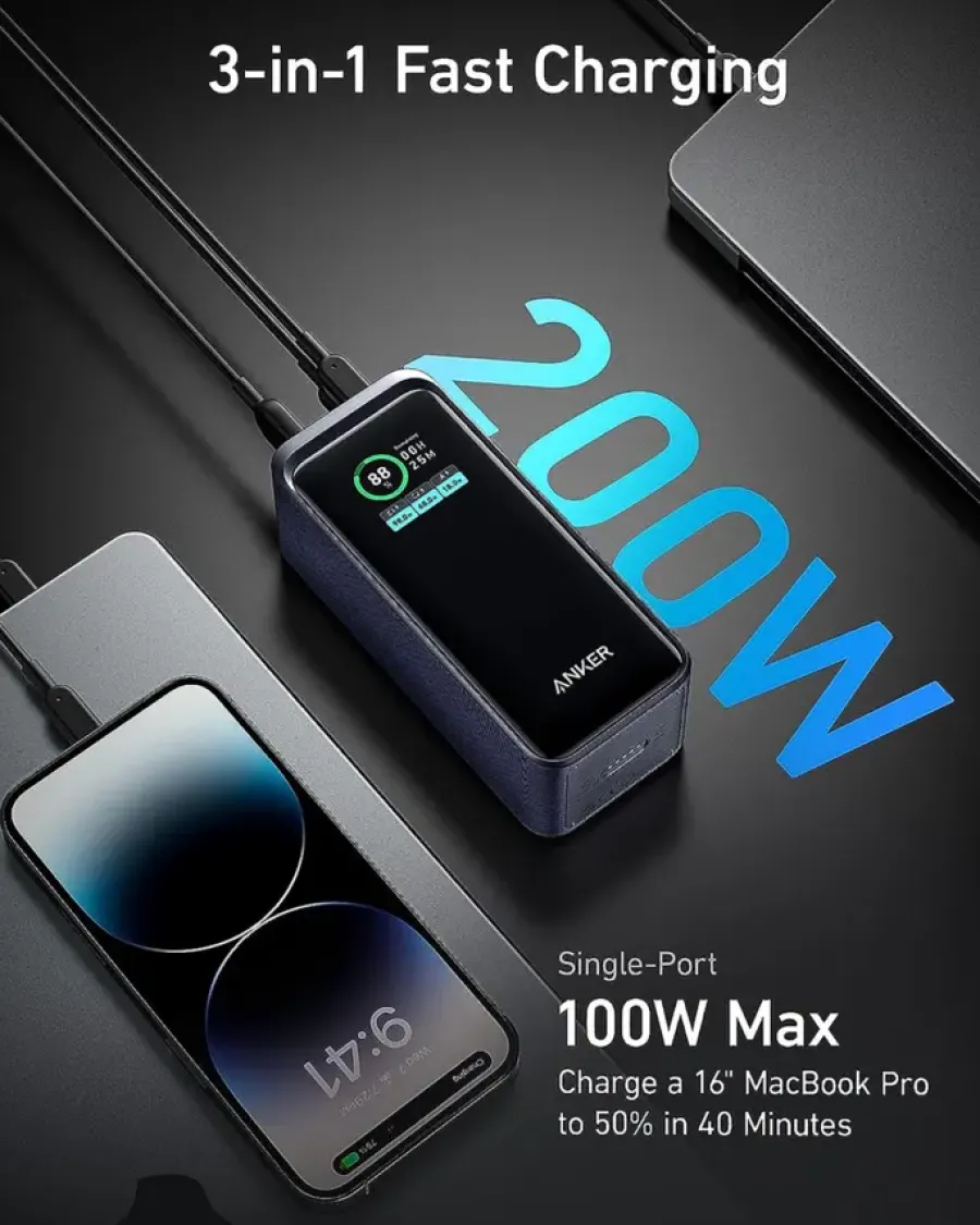 Anker Prime powerbank snelladen 20.000 mAh (200W) Online