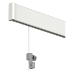 Artiteq Click Rail schilderij ophangsysteem compleet 6 meter créme-wit RAL 9010 Hot