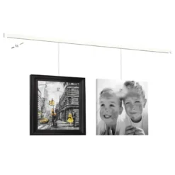 Artiteq Click Rail schilderij ophangsysteem compleet 4 meter wit RAL 9010 Clearance