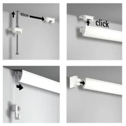 Artiteq Up Rail schilderij ophangsysteem compleet 2 meter wit (RAL 9016) overschilderbaar Discount