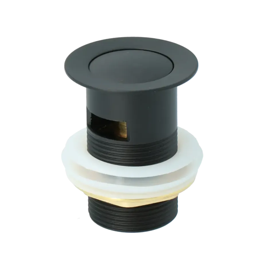Atlantic Click pop-up wastafelafvoerplug Zwart New