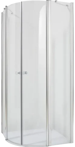 Atlantic douchecabine Cedar zilver glas 90 x 90 x 195 cm