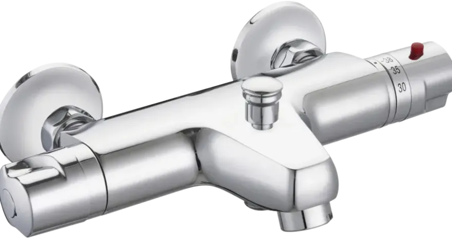 Atlantic thermostatische badkraan Marco chroom 15 cm