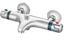 Atlantic thermostatische badkraan Diane met omstelling chroom 15cm