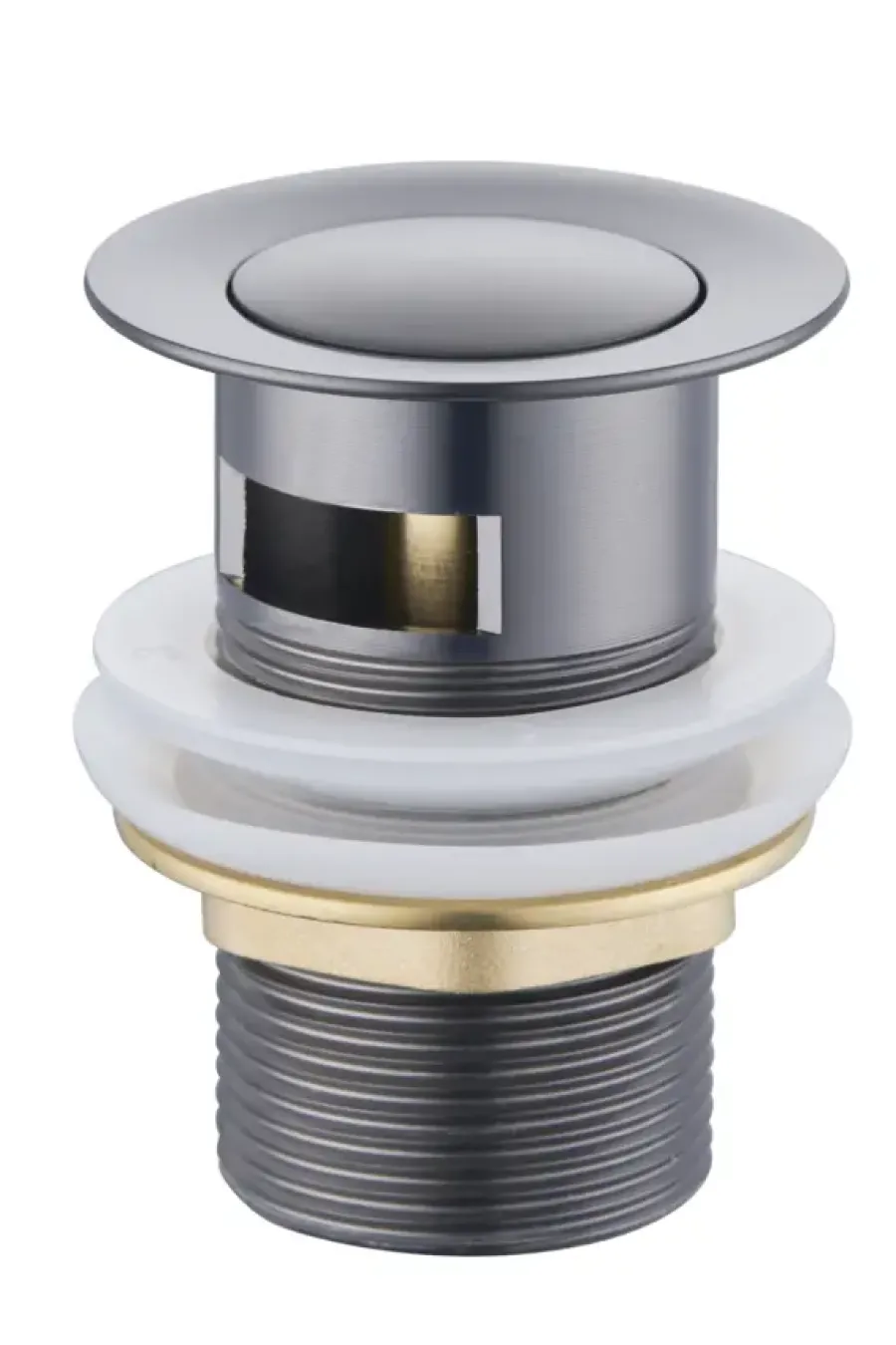 Atlantic wastafelafvoerplug Click pop-up Gun Metal Online