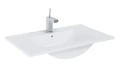 Atlantic wastafel Kyra wit keramiek 80 cm