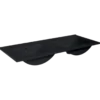 Atlantic wastafel Kyra zwart keramiek 120 cm