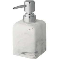 Atlantic zeepdispenser marmerlook Wit