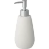 Atlantic zeepdispenser natuursteenlook met ribbels Wit