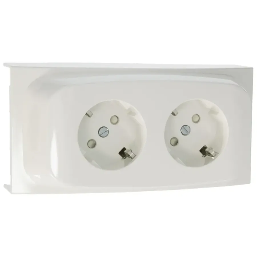 Attema contactdoos leidinggootsysteem K40 wit
