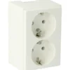 Attema dubbel stopcontact leidinggootsysteem K25 wit Sale
