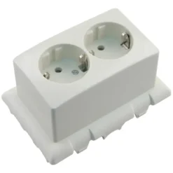 Attema Stopcontact RA Dubbel met Montageplaat Clearance