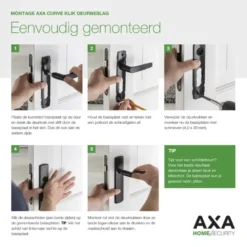 AXA binnendeur rozet klik rond voor rozet goud
