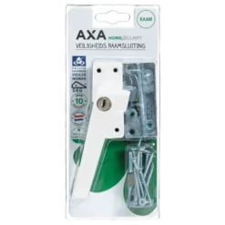 AXA raamsluiting met slot SKG 1-ster links wit buitendraaiend Outlet