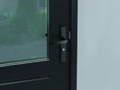 AXA veiligheidsbeslag Edge achterdeur zwart smal schild met SKG 3-sterren 55 mm Discount