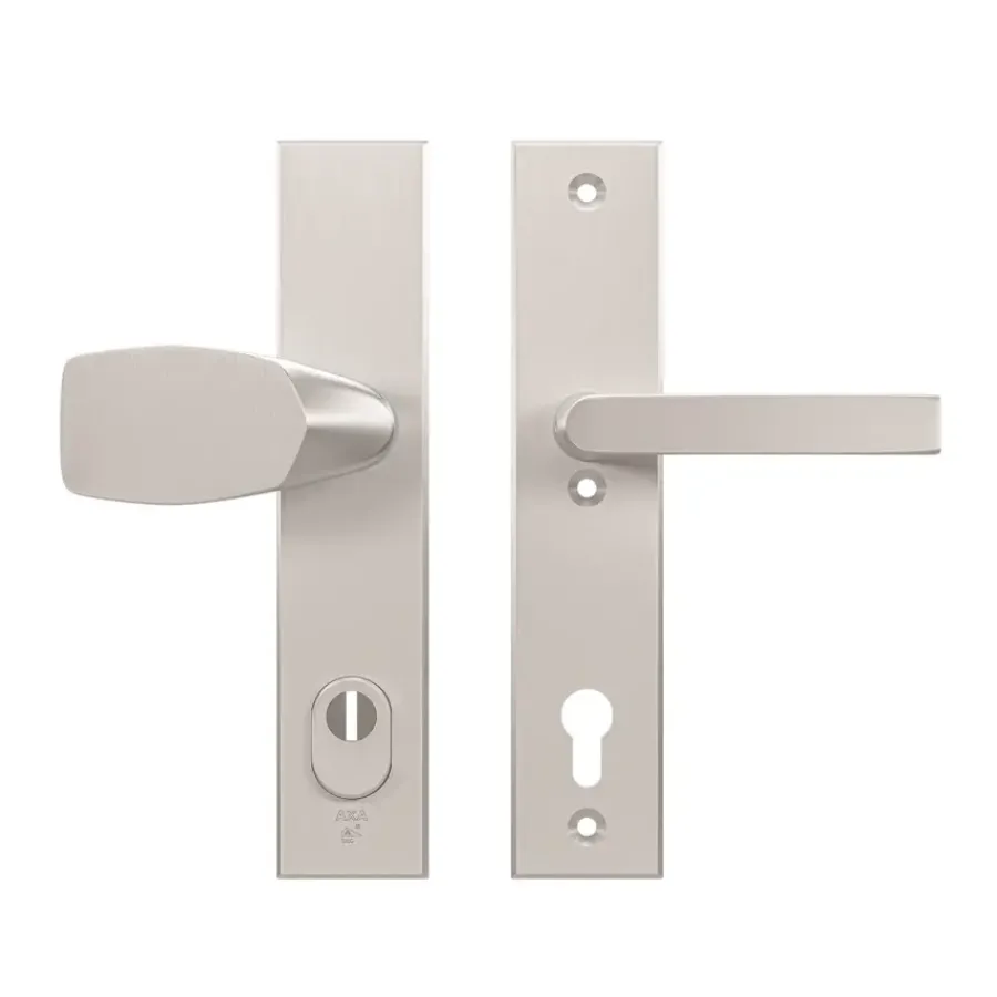 AXA veiligheidsbeslag Edge voordeur aluminium langschild met SKG 3-sterren 92 mm Clearance