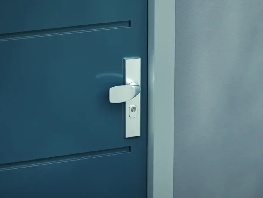 AXA veiligheidsbeslag Edge voordeur aluminium langschild met SKG 3-sterren 92 mm Clearance