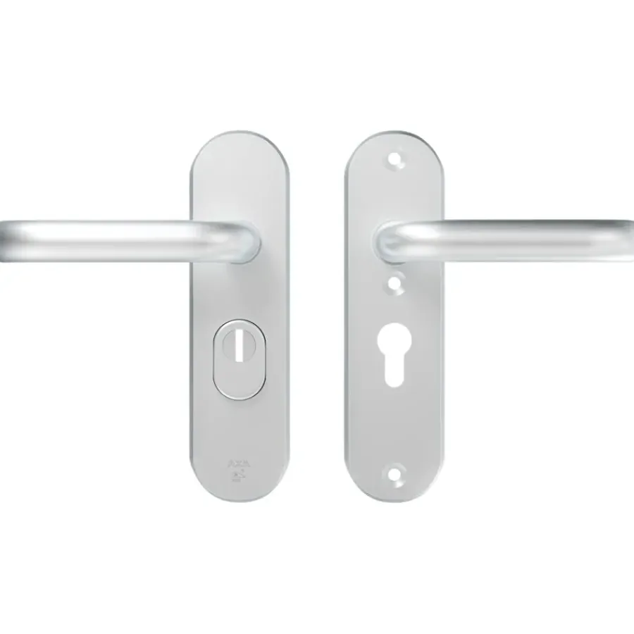AXA veiligheidsbeslag Oval achterdeur aluminium kortschild met SKG 3-sterren 52 mm Outlet