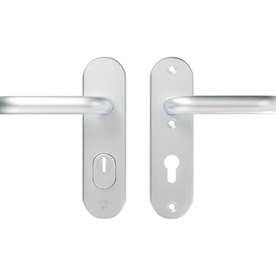 AXA veiligheidsbeslag Oval achterdeur aluminium kortschild met SKG 3-sterren 72 mm Sale