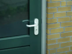 AXA veiligheidsbeslag Oval achterdeur aluminium kortschild met SKG 3-sterren 72 mm Sale