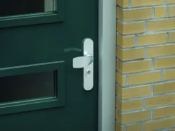 AXA veiligheidsbeslag Oval voordeur aluminium langschild met SKG 3-sterren 55 mm Discount