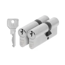 AXA veiligheidscilinder security 30-45mm SKG** gelijksluitend 2 stuks New
