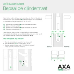 AXA veiligheidscilinder security enkel 30-10mm SKG** New