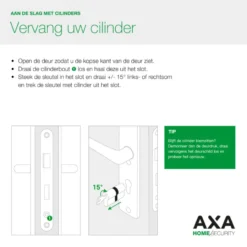 AXA veiligheidscilinder security enkel 30-10mm SKG** New