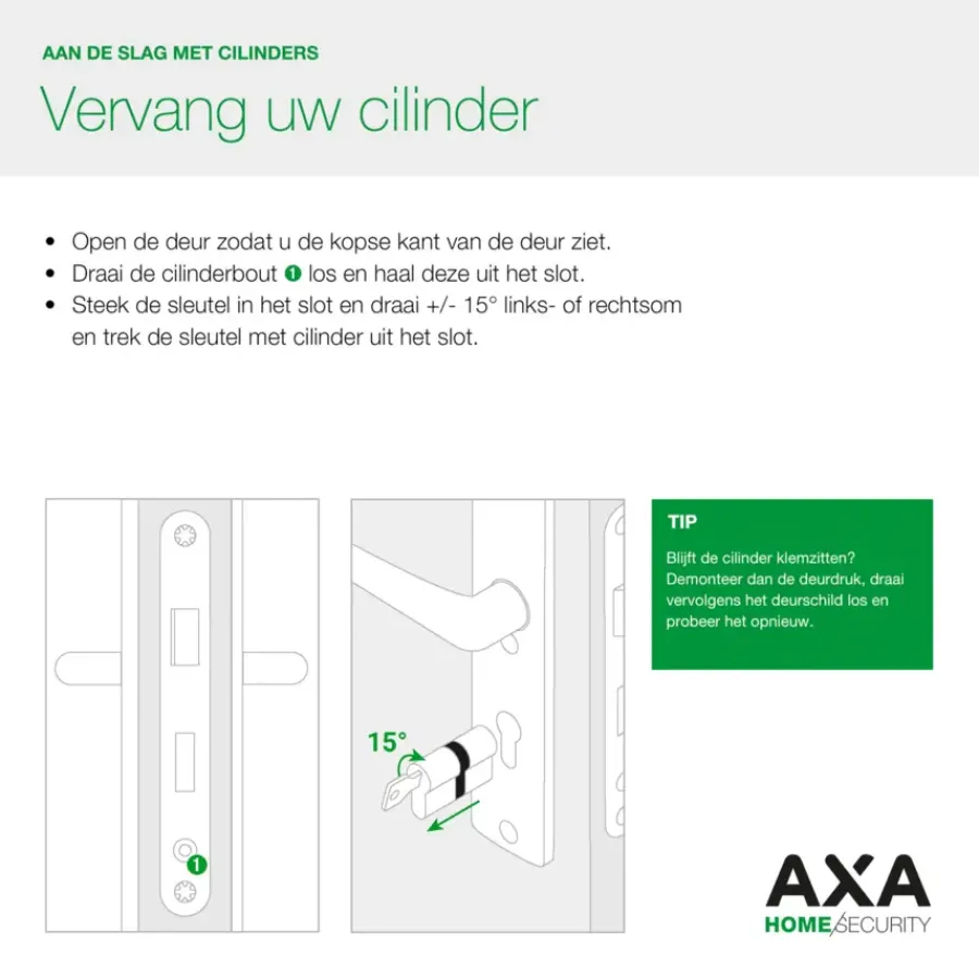 AXA veiligheidscilinder xtreme 30-35mm SKG*** Best
