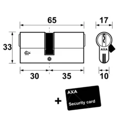 AXA veiligheidscilinder xtreme 30-35mm SKG*** Best