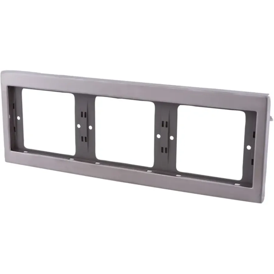 Berker K5 Afdekraam 3-voudig RVS Hot