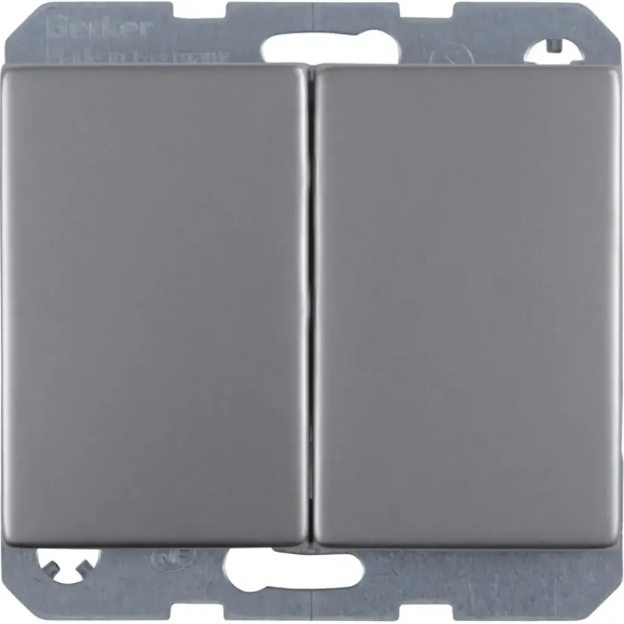 Berker K5 Serieschakelaar RVS Best