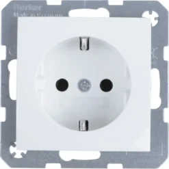 Berker S.1 Enkel Geaard Stopcontact Wit Best