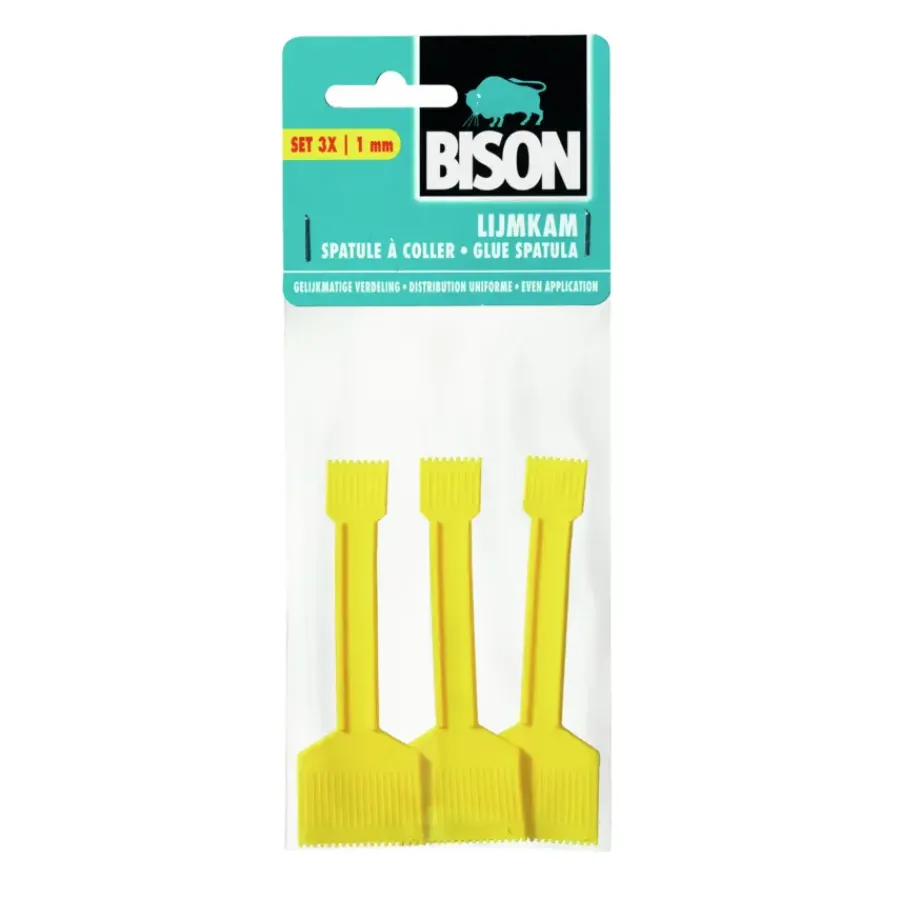 Bison lijmkam 3 stuks Hot