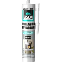 Bison openhaardenkit zwart koker 530 g Hot