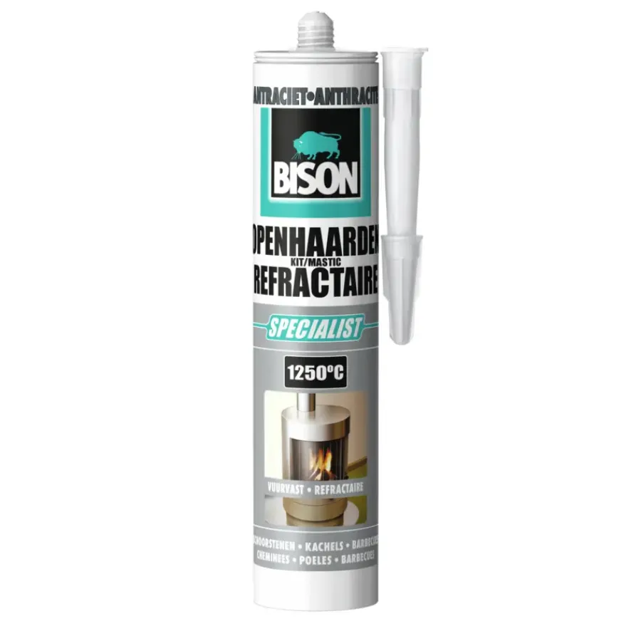 Bison openhaardenkit zwart koker 530 g Hot